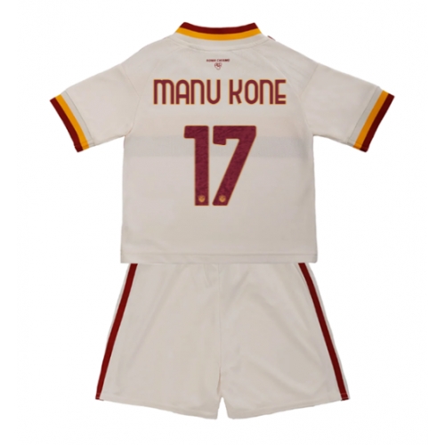 AS Roma Manu Kone #17 Maglia Gara Trasferta Repliche 2026-27 Bambino Maniche Corte AS Roma Manu Kone #17 Maglia Gara Trasferta Repliche 2026-27 Bambino Maniche Corte
